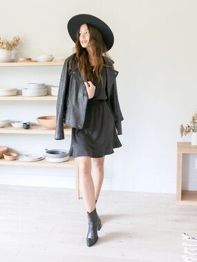EMMA KNUDSEN • Sawyer Dress in Black